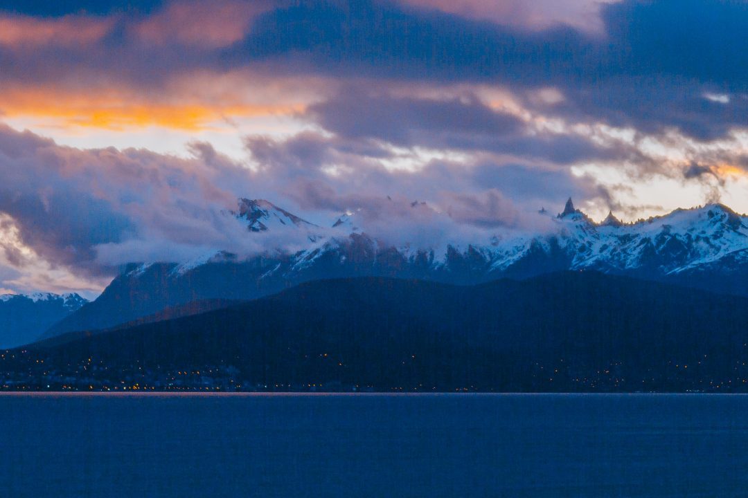 Cerro Catedral al atardecer