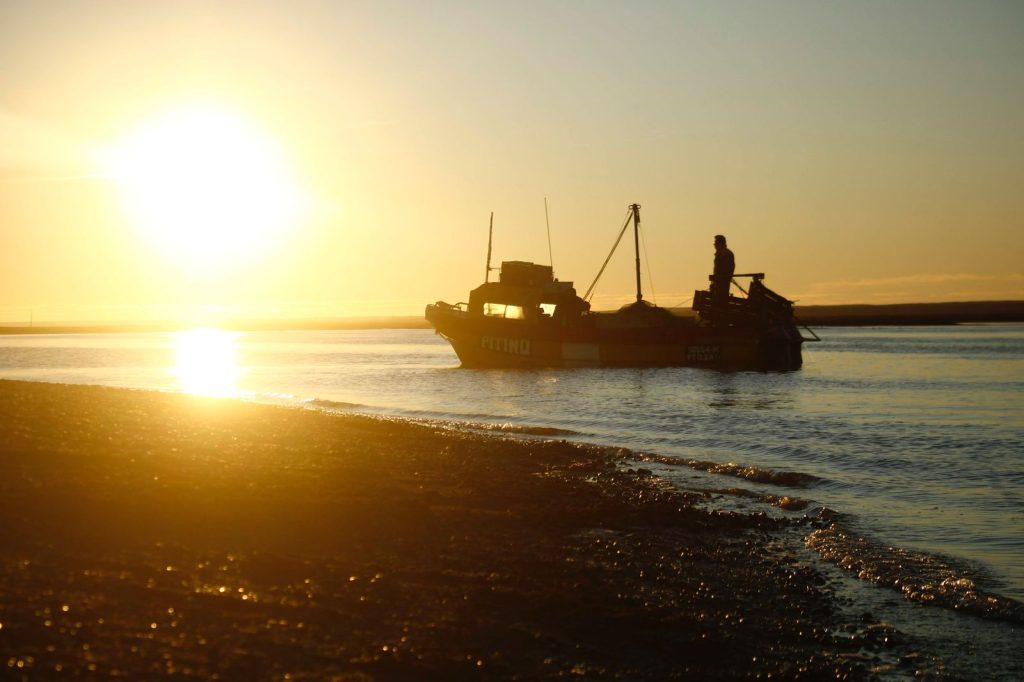 Atardecer en el Puerto San Antonio Oeste