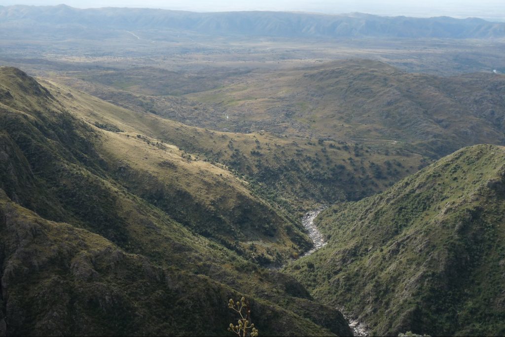 Paisaje del PN Quebrada del Condorito, Córdoba