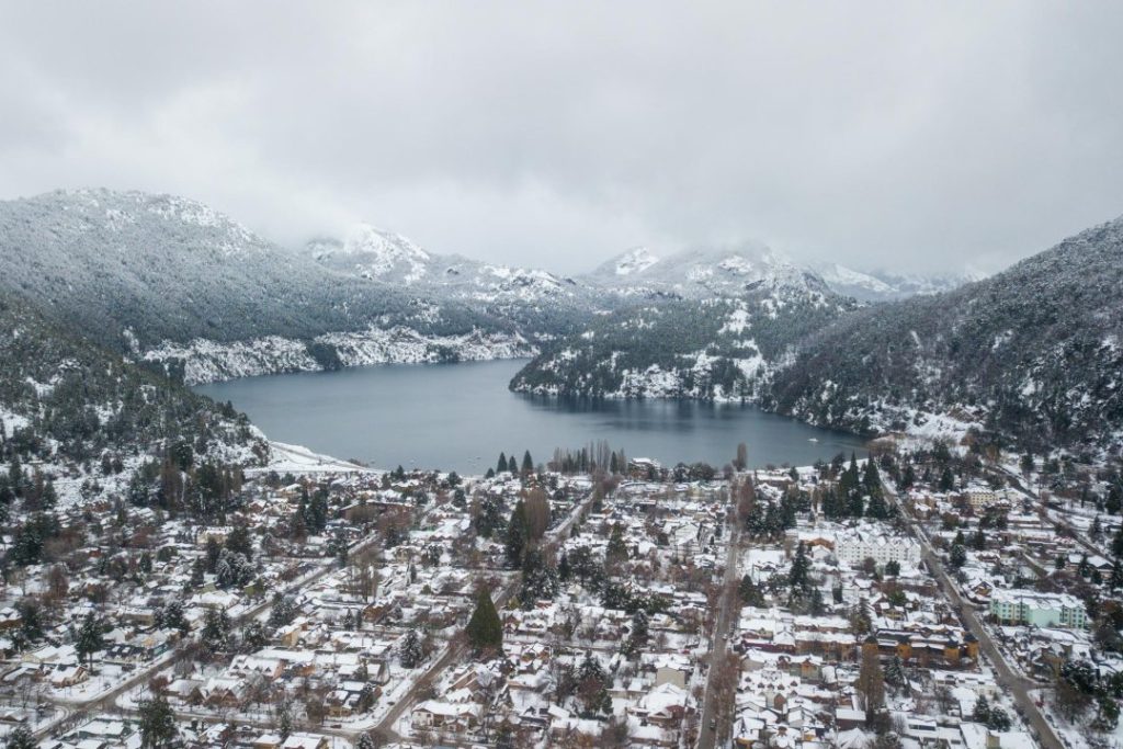 Vista aérea de SMA nevada