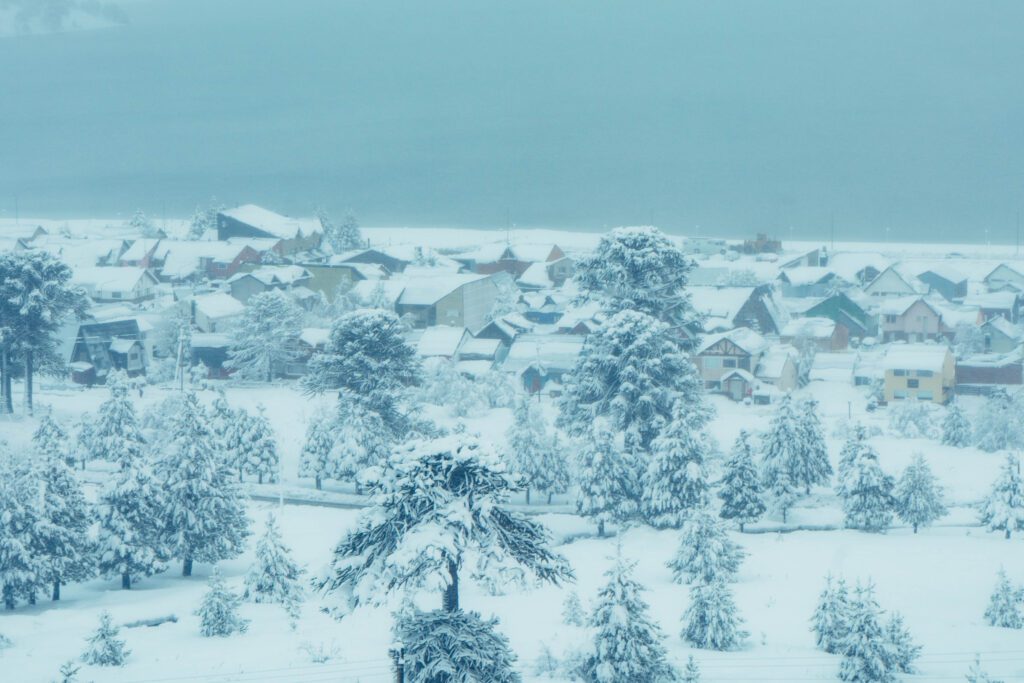 se el pueblo de caviahue completamente nevado